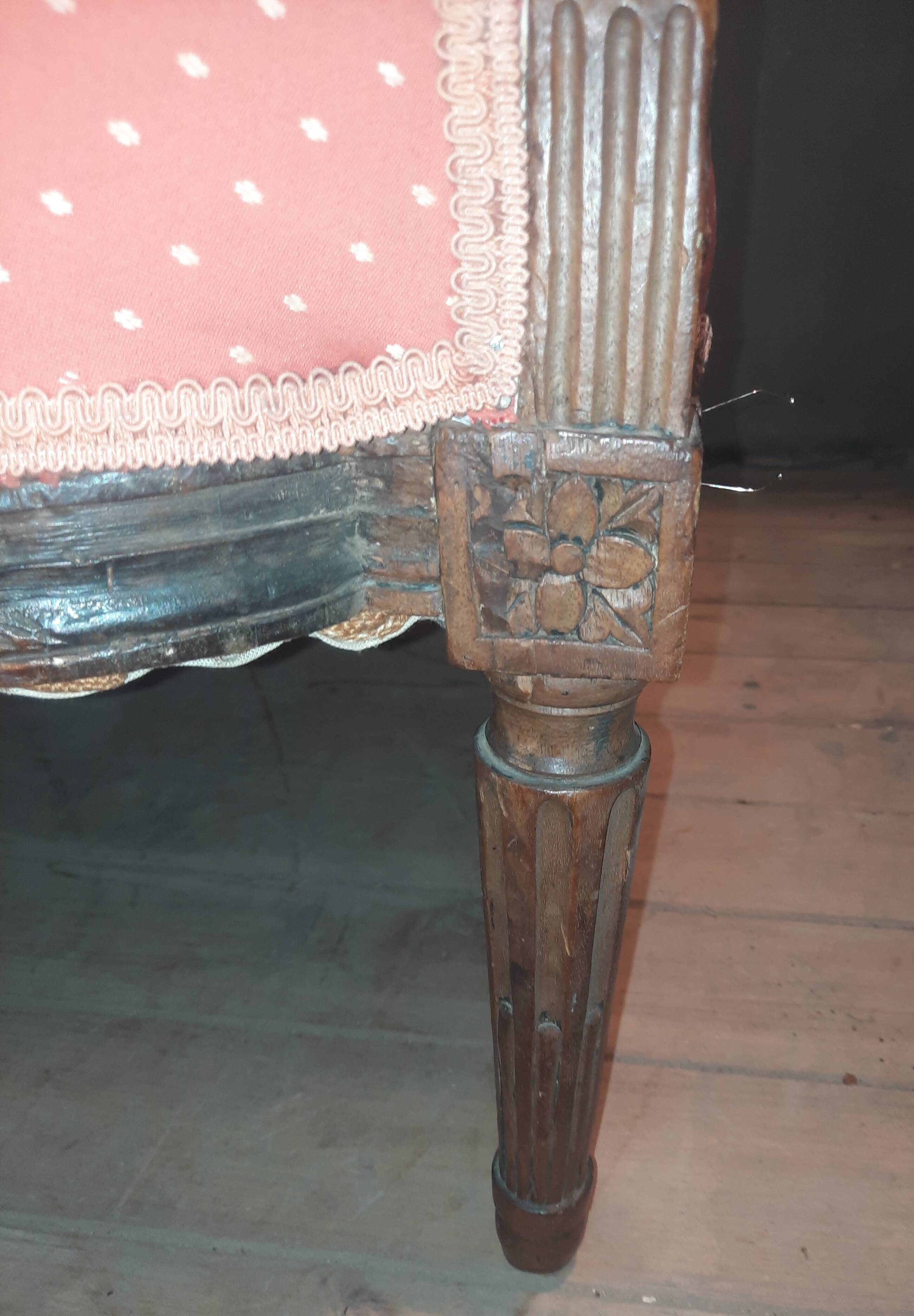 Deep Louis XVI period sofa