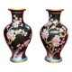 Pair of cloisonné vases.