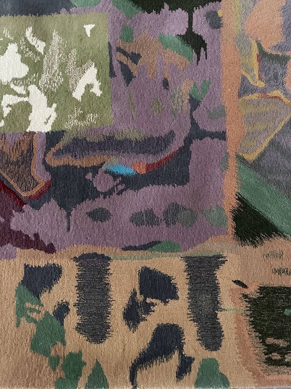 "Claire" Hand Tufted Rug by Tisca Switzerland 1980-1990s