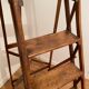 Escabeau old foldable in wood