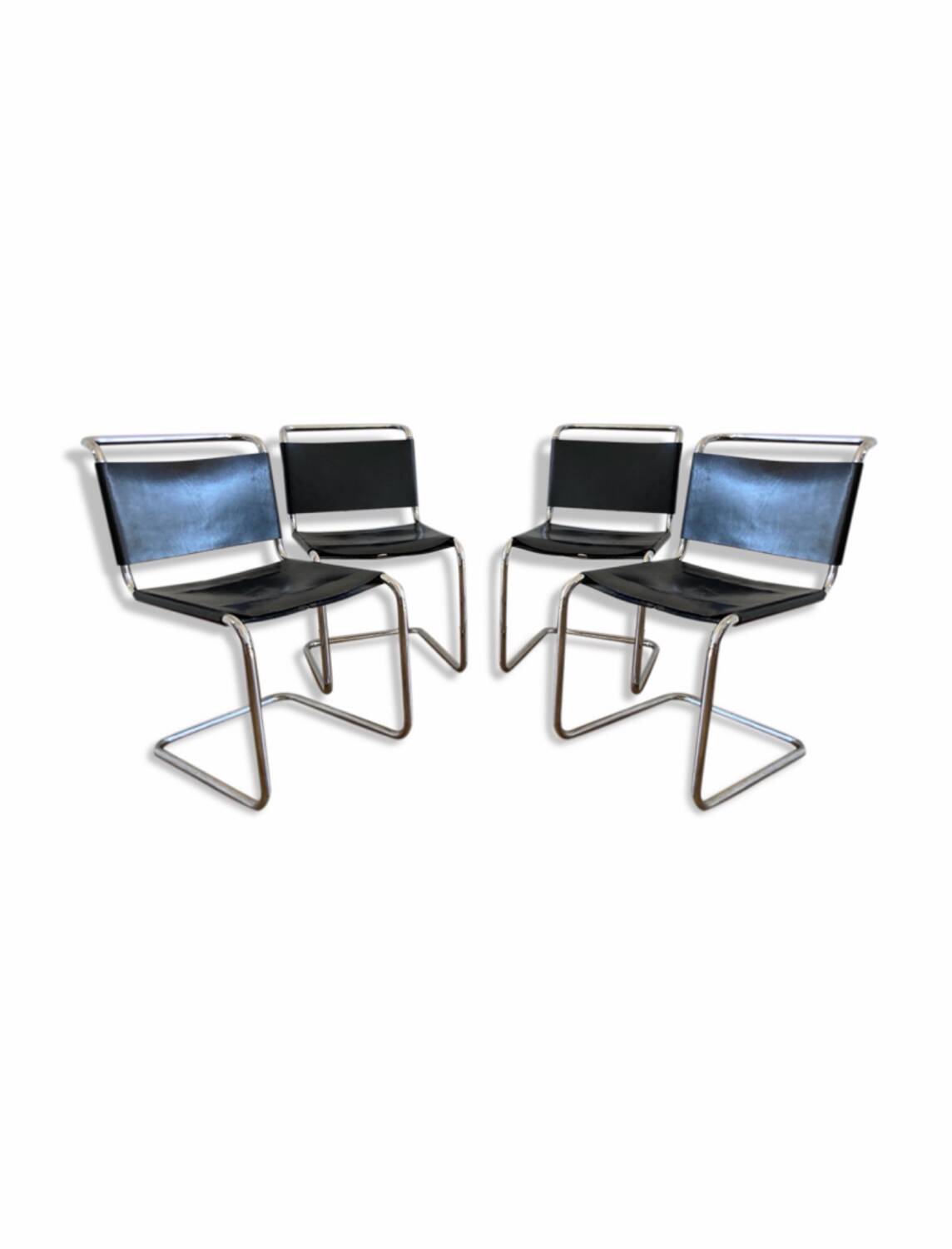 Set of 4 Spoleto chairs for Knoll International