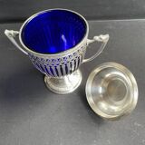 Drageoir, jam maker – Silver metal and blue crystal
