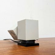 Mid-century minimalist cube wall table lamp 6015 by Kaiser, 1960