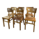 Lot de 6 chaises Bistrot Thonet vintage en bois 1960'S