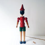 Large articulated wooden Pinocchio