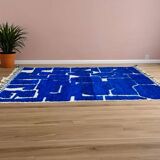 Berber rug in pure wool, handmade, 250x150 cm, made in Morocco.