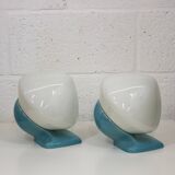 Pair of bathroom wall lamps *** Stig Carlsson *** model 6030 IFÖ