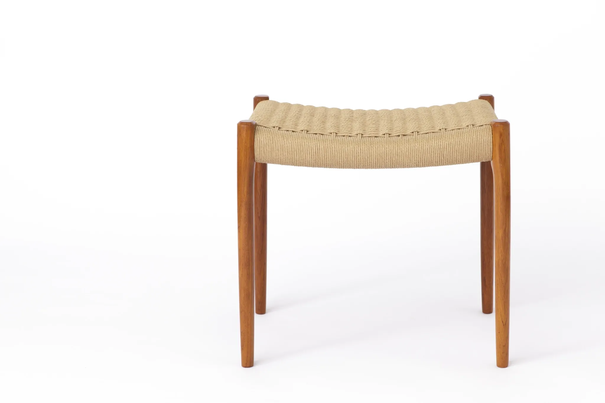 Vintage Ottoman by Niels Otto Moller | Model 80A | 1950s | Teak Wood Frame