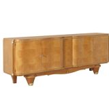 French Art Deco Sycamore Dining Suite in the Style of André Arbus, c. 1940