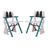 2x Postmodern Chair in Memphis Style, 1980s
