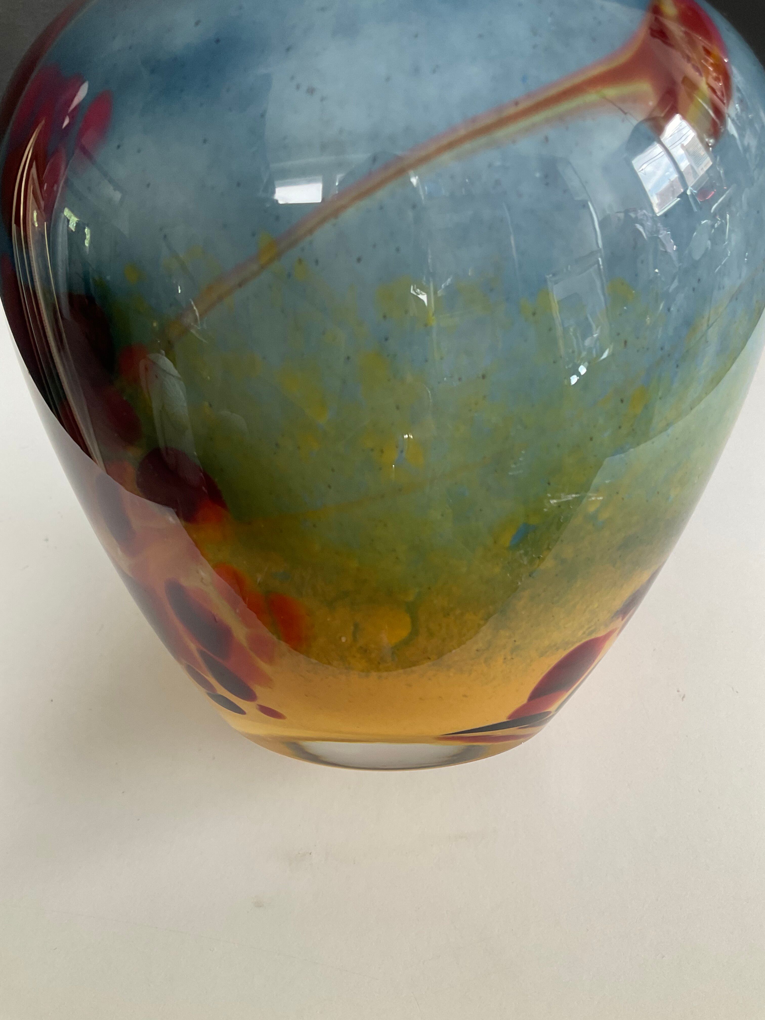 Vintage La Rochere glass paste vase