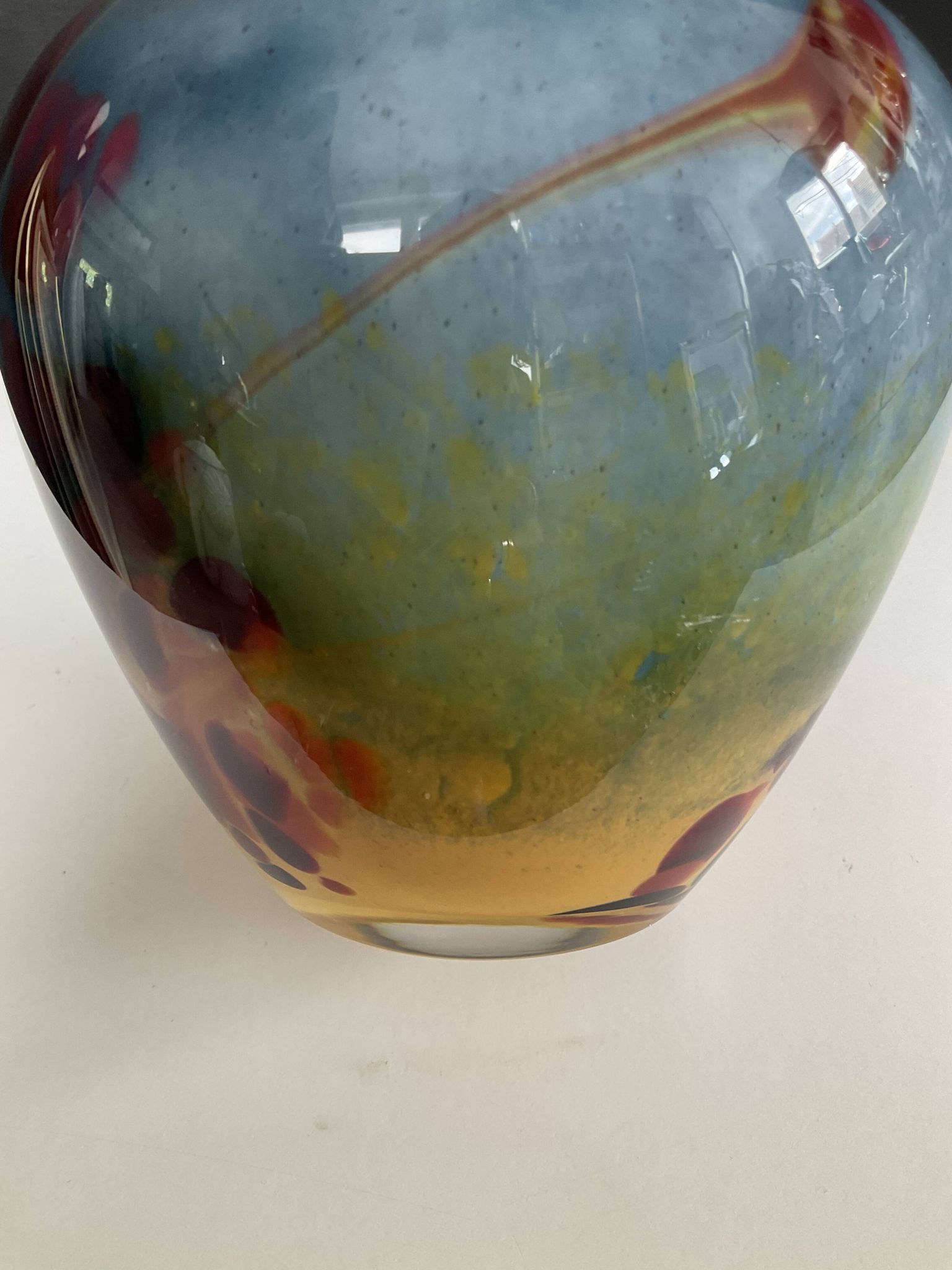 Vase vintage La Rochere en pâte de verre