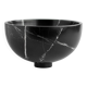 Black marble fruit bowl