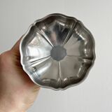 8 very large stainless steel footed bowls