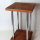 Table harness solid wood chrome dyed steel vintage