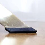 Italian coffee table in solid brass and beveled glass