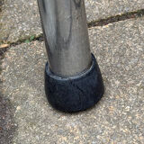 Pair of tripod workshop stools with screws from 1970.