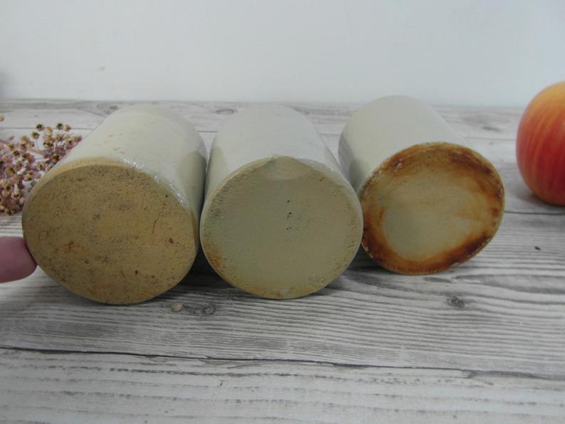 Lot of 3 sandstone bottles