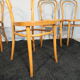 Set de 4 chaises cannées hêtre courbé