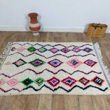 Handmade wool Berber rug 176 X 120 CM