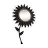 Miroir fleur Chaty Vallauris  annees 50 60 diamètre 25cm