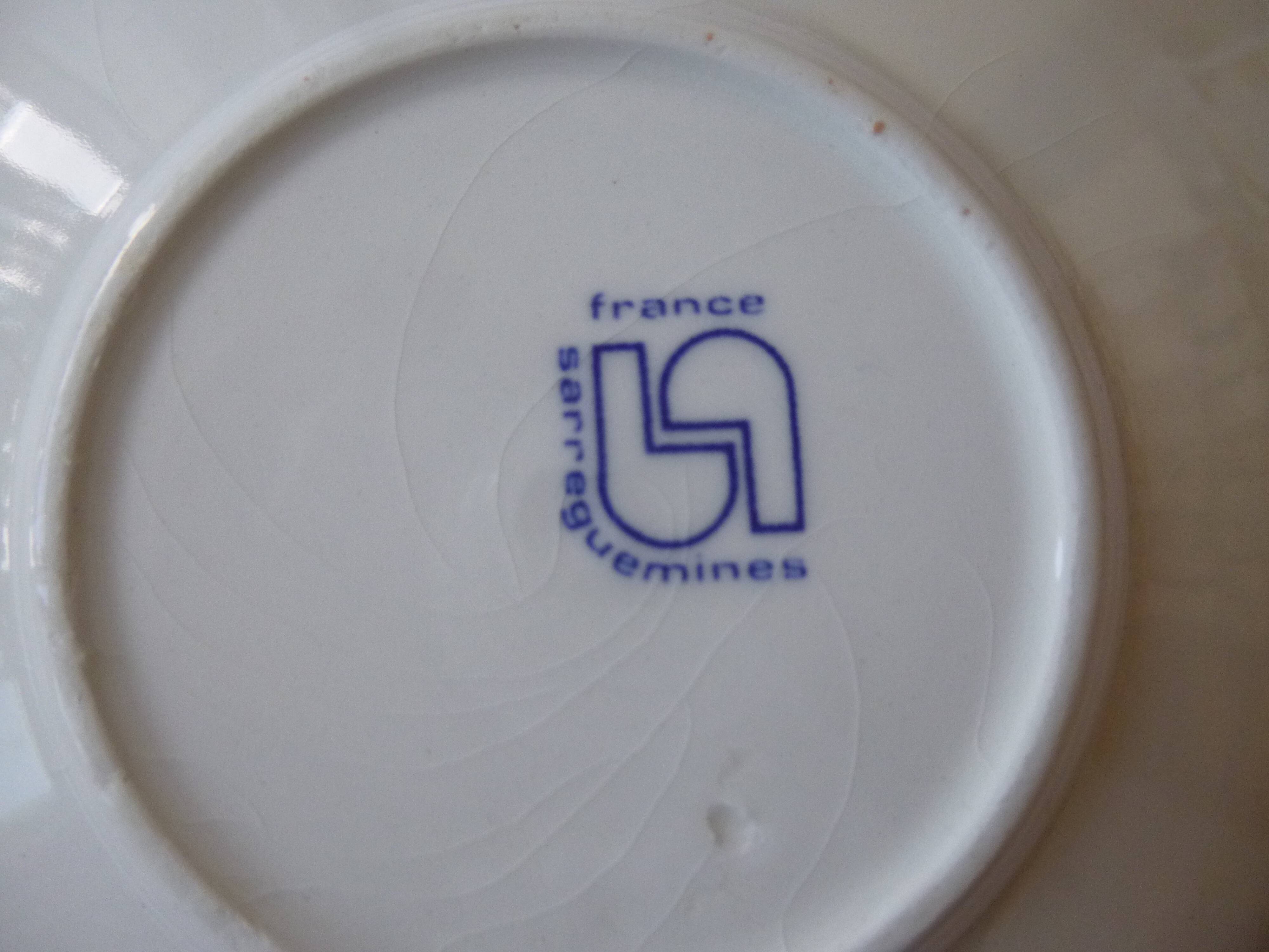 Sarreguemines BP coffee cup and saucer