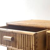Vintage bamboo sideboard, Italy 1970