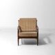 Danish lounge chair in teak and corduroy, 1960s