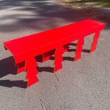 Handcrafted wooden bench