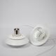 Pair of 2 Danish vintage pendant lamps Korfu by Design Light, 1980s