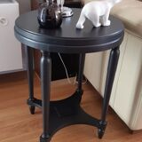 "Black steel" tea table, art deco 1920