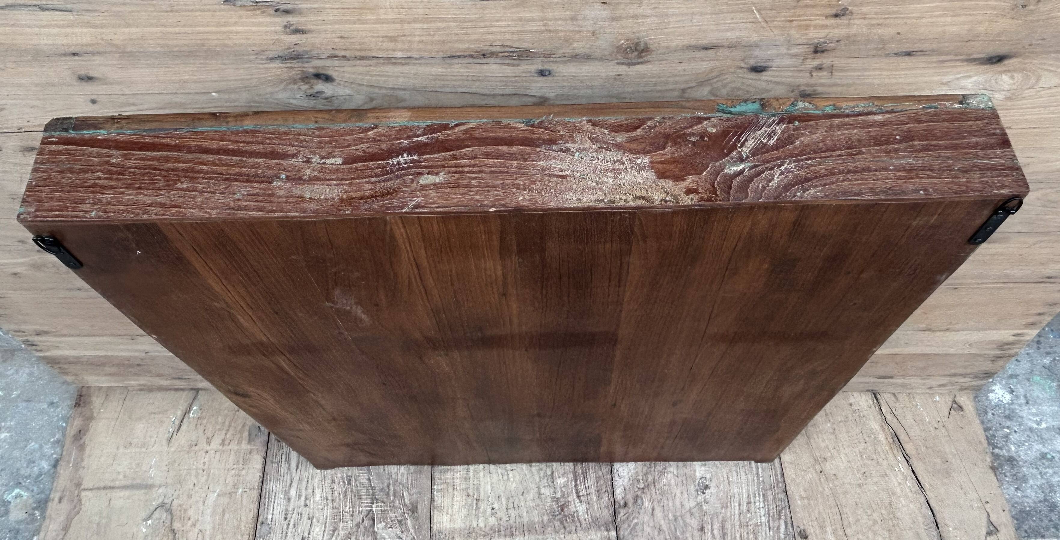 glass library in Burmese teak