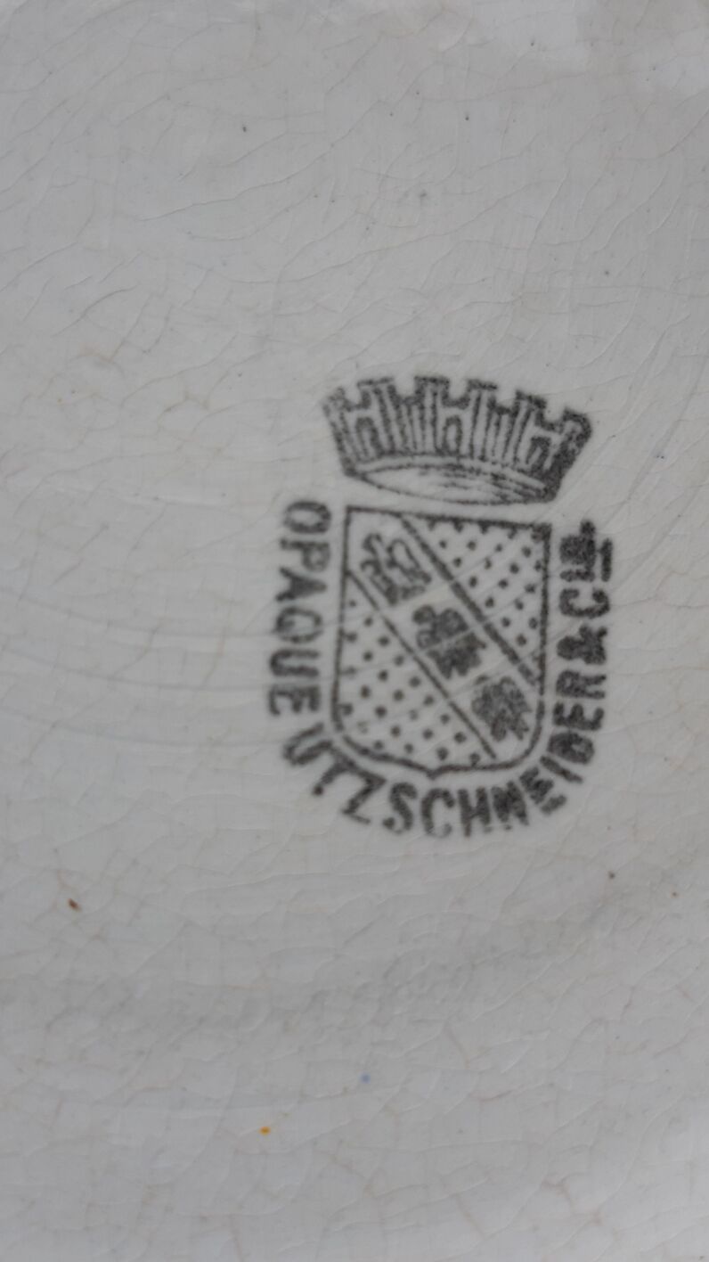 White salad bowl sarreguemines