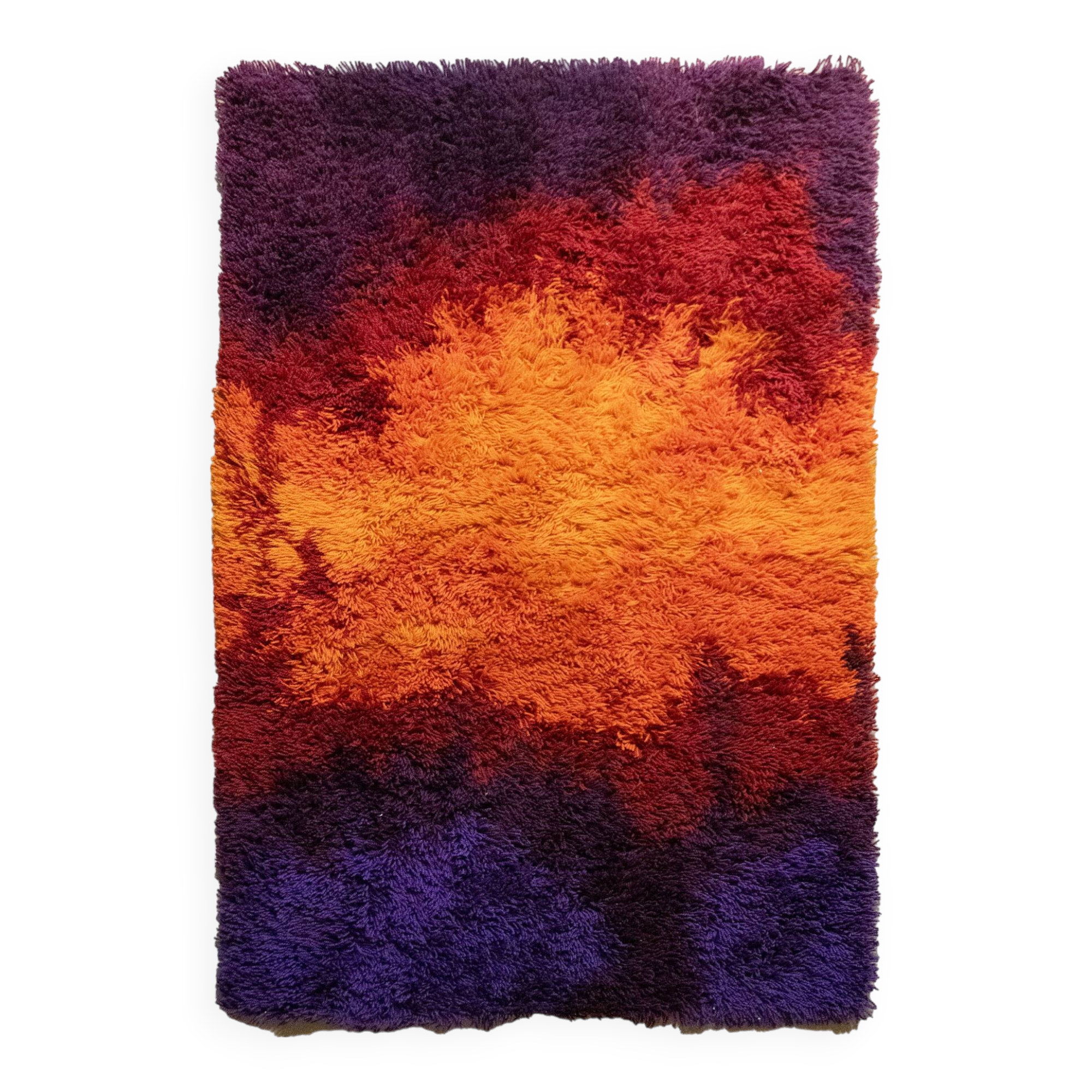 Space Age Blue Rainbow Carpet