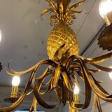 Pineapple chandelier 1940 Hollywood Regency