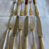Silver-plated metal cheese cutlery CRISTOFLE