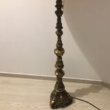 Brass floor lamp