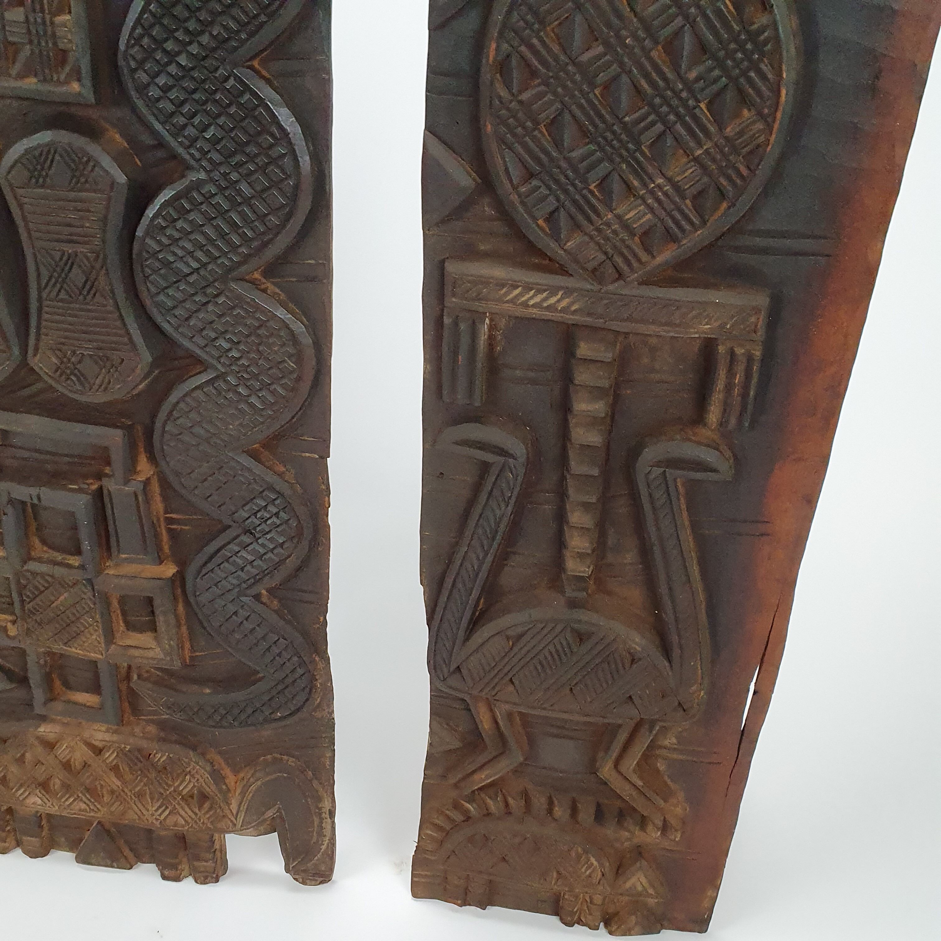 3 part door panel from the Nupe people of Nigeria, 1920s