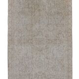 Vintage Turkish Oushak Handwoven Rug 144x265 cm