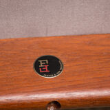 3-seat Danish sofa in teak, brass and fabric model 137-2 by Finn Juhl 1958