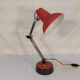 Vintage red articulated desk lamp - 70s/80s