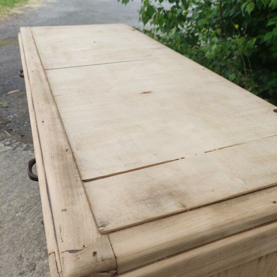 Art deco sideboard in natural wood