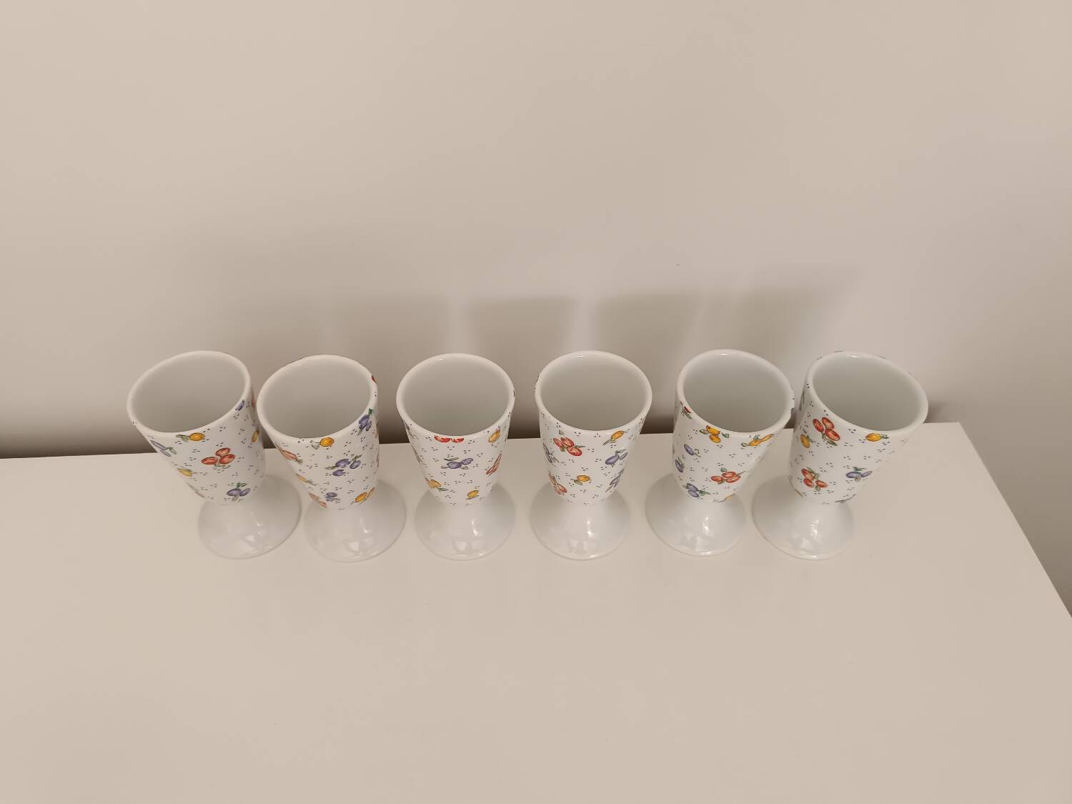 Set of 6 Mazagran porcelain mug Pillivuyt