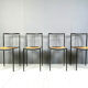 4 chairs by Zeus Noto Maurizio Peregalli Millepunte, 1985