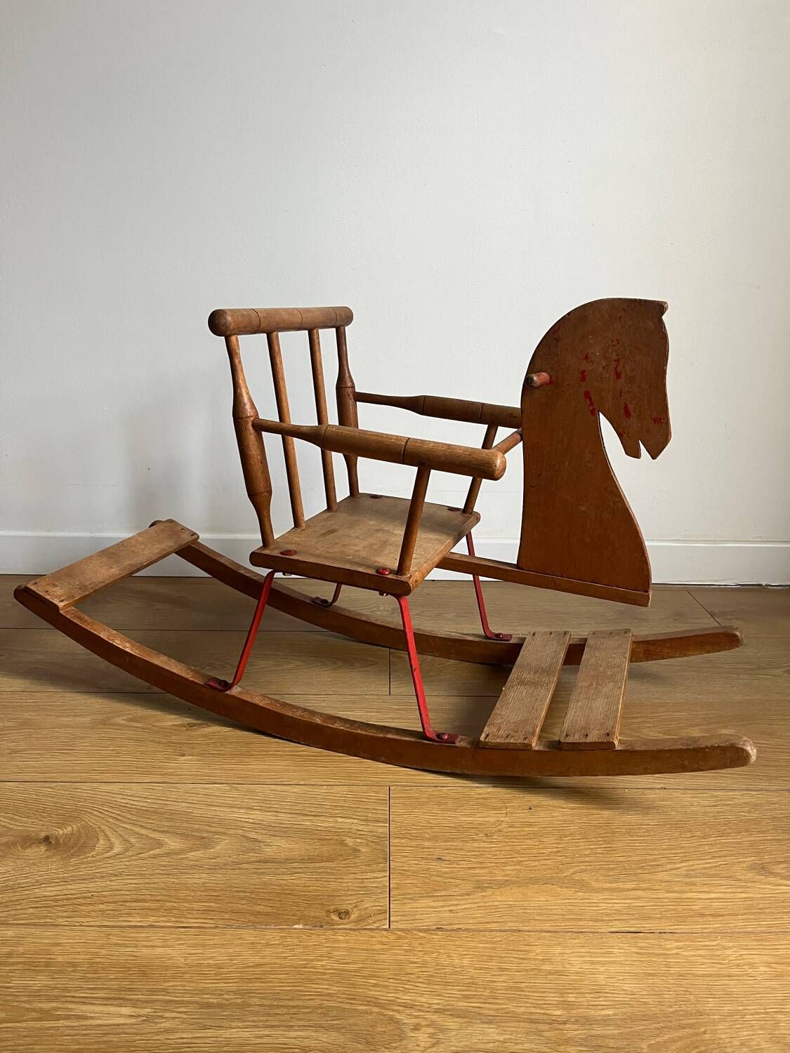 Cheval à Bascule En Bois Vintage Style Cyrillus - Pour Enfant 2-4 Ans - Occasion Bon état