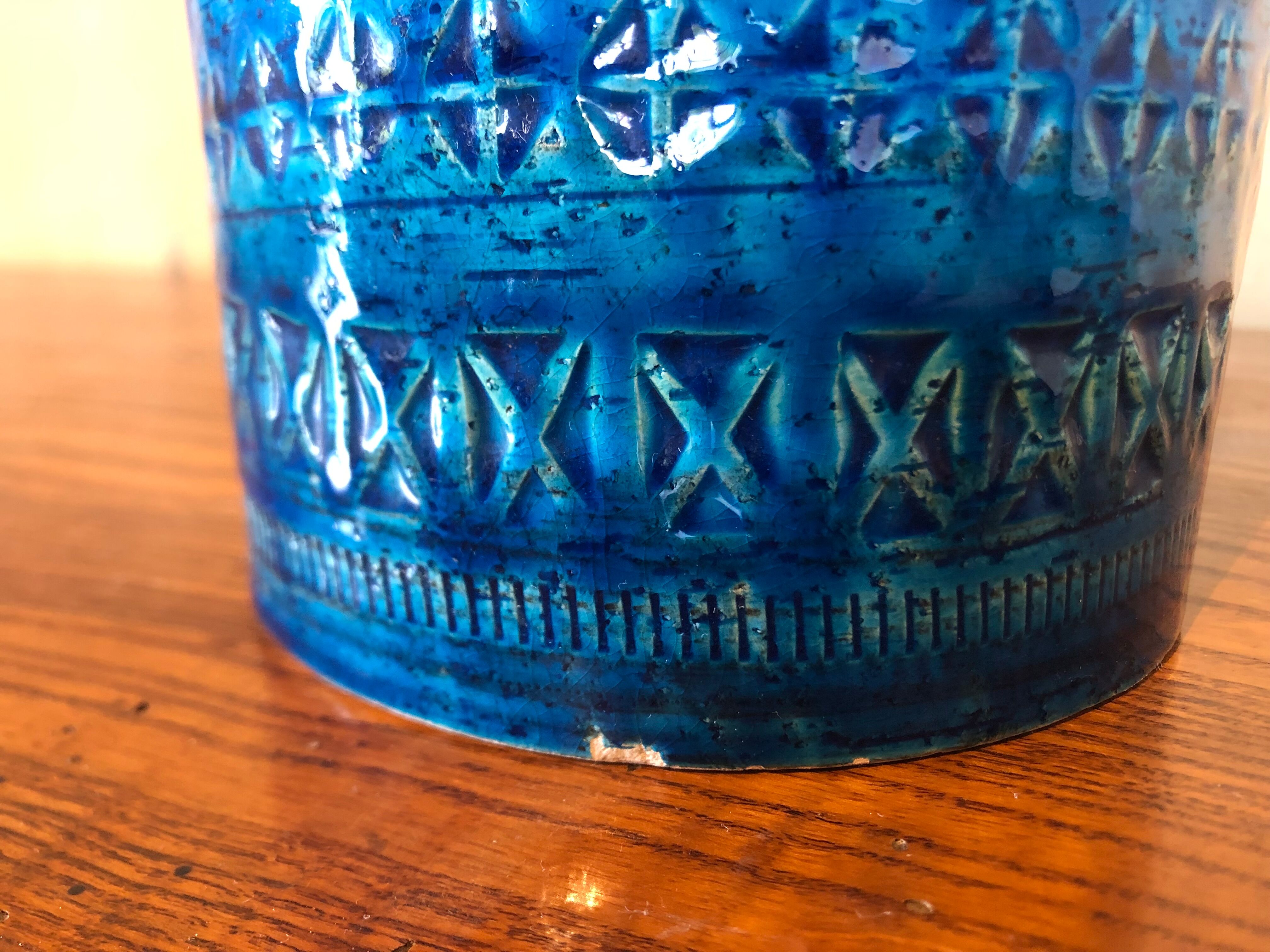 Rimini Blue vase by Aldo Londi for Bitossi