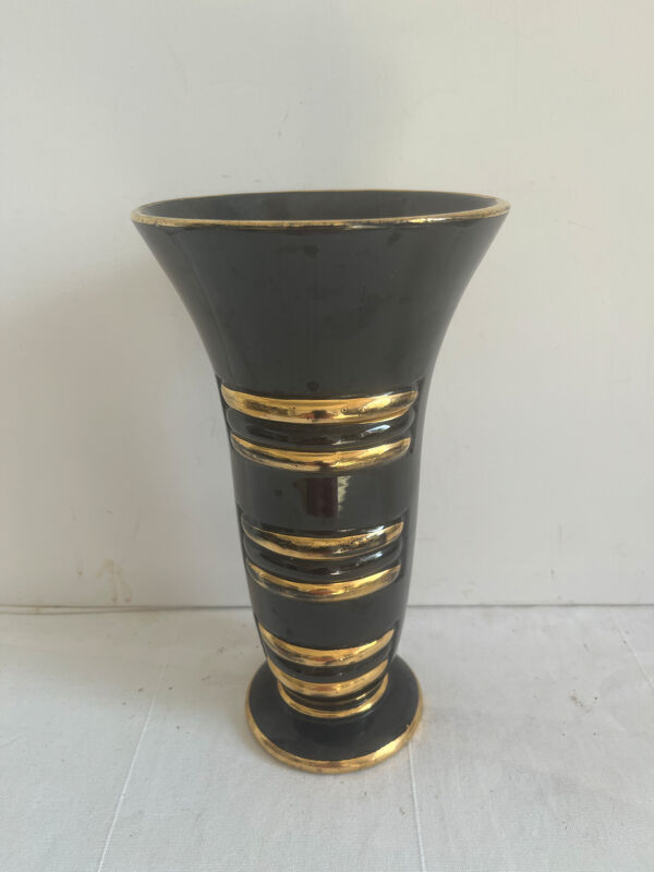 Vase Art déco Saint Clément signé B. Letalle
