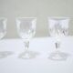 Series of 4 glasses with vintage liqueur cristal d'Arques