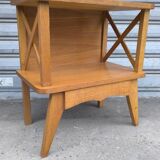 1960s compass foot bedside table