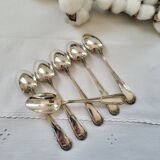 6 small silver-plated Boulenger spoons